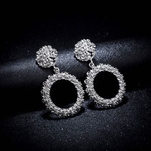 NEW Vintage Round metal large earrings